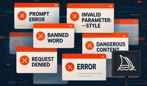 Что за ошибка в Midjourney? Типичные проблемы с промптом (подсказкой) и как все исправить.